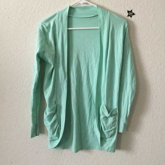 Sweaters - Mint green cardigan